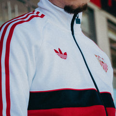 Chaqueta prematch adulto 26/27 blanca y roja originals