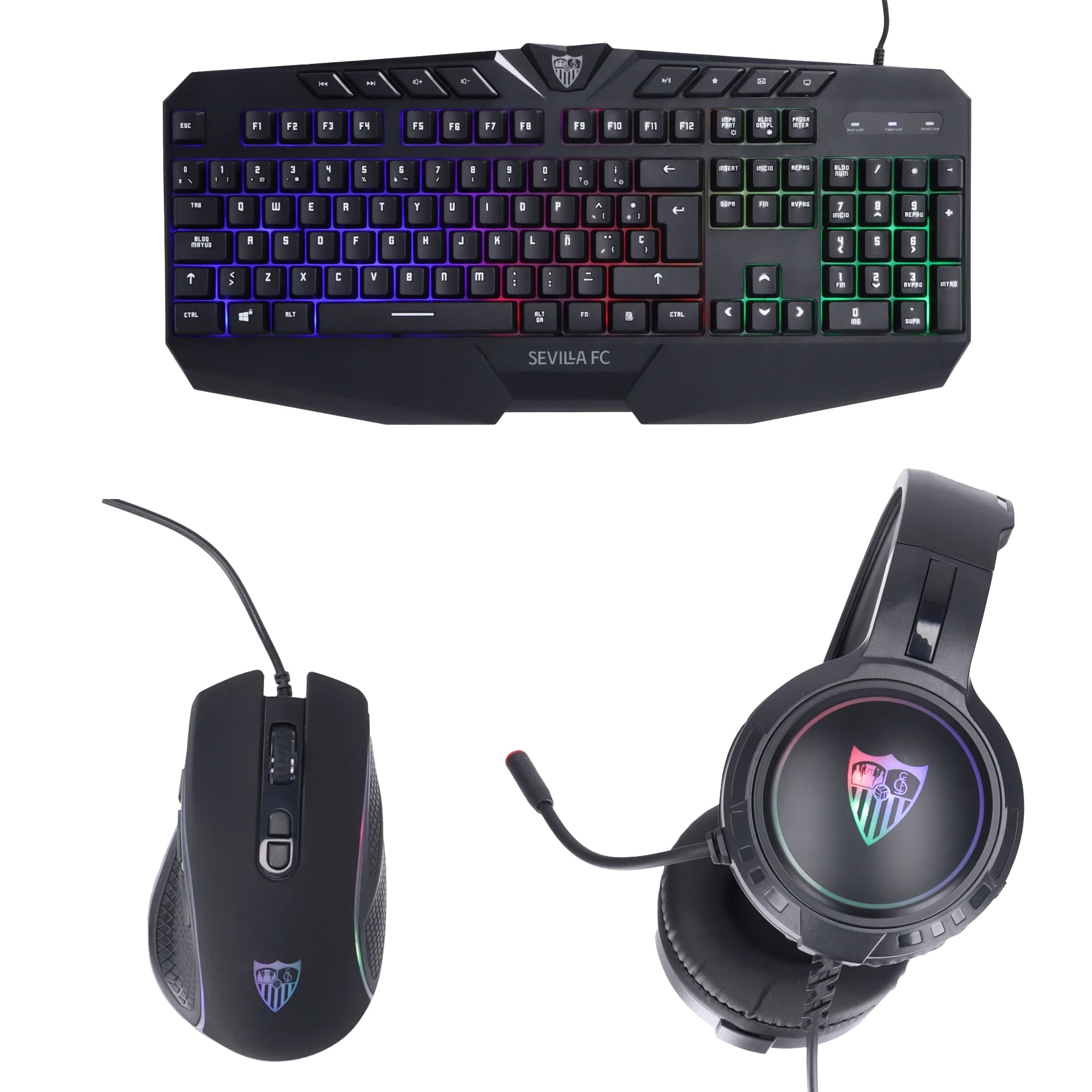 Teclado + Ratón  + Auriculares gaming