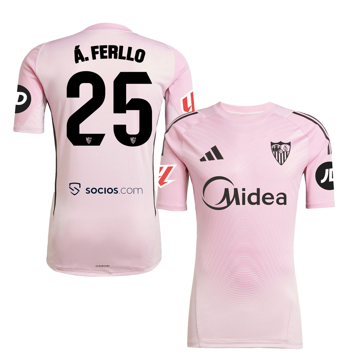 Sevilla FC 25/26 Adult Goalkeeper Away Shirt – Pink
