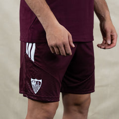 Sevilla FC 26/27 Adult Training Shorts with Pocket – Burgundy