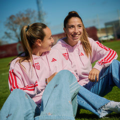 Sudadera mujer con capucha Sevilla FC 25/26 rosa