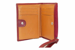 Women crimson leather wallet