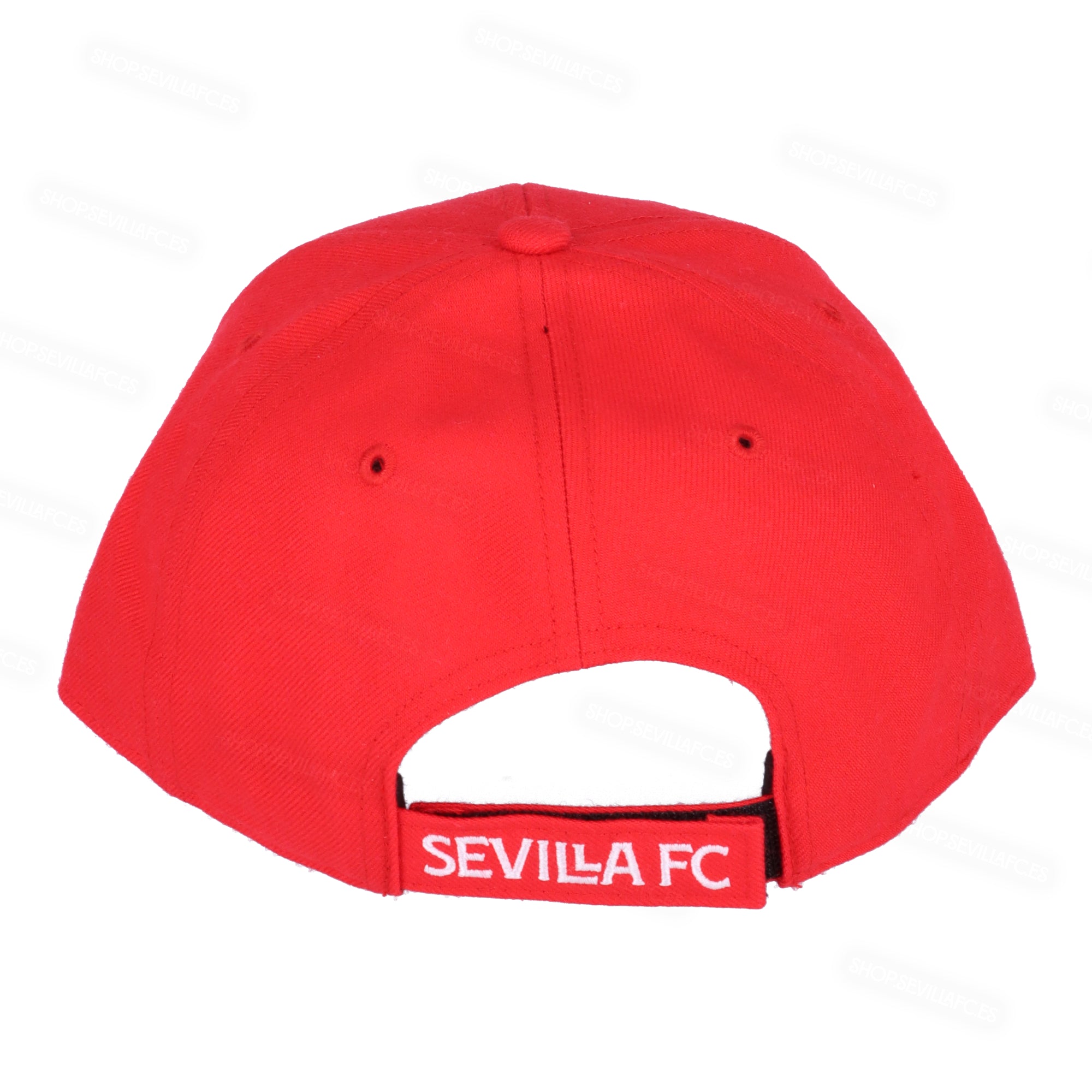 Gorra negra con velcro y escudo del Sevilla Fútbol Club