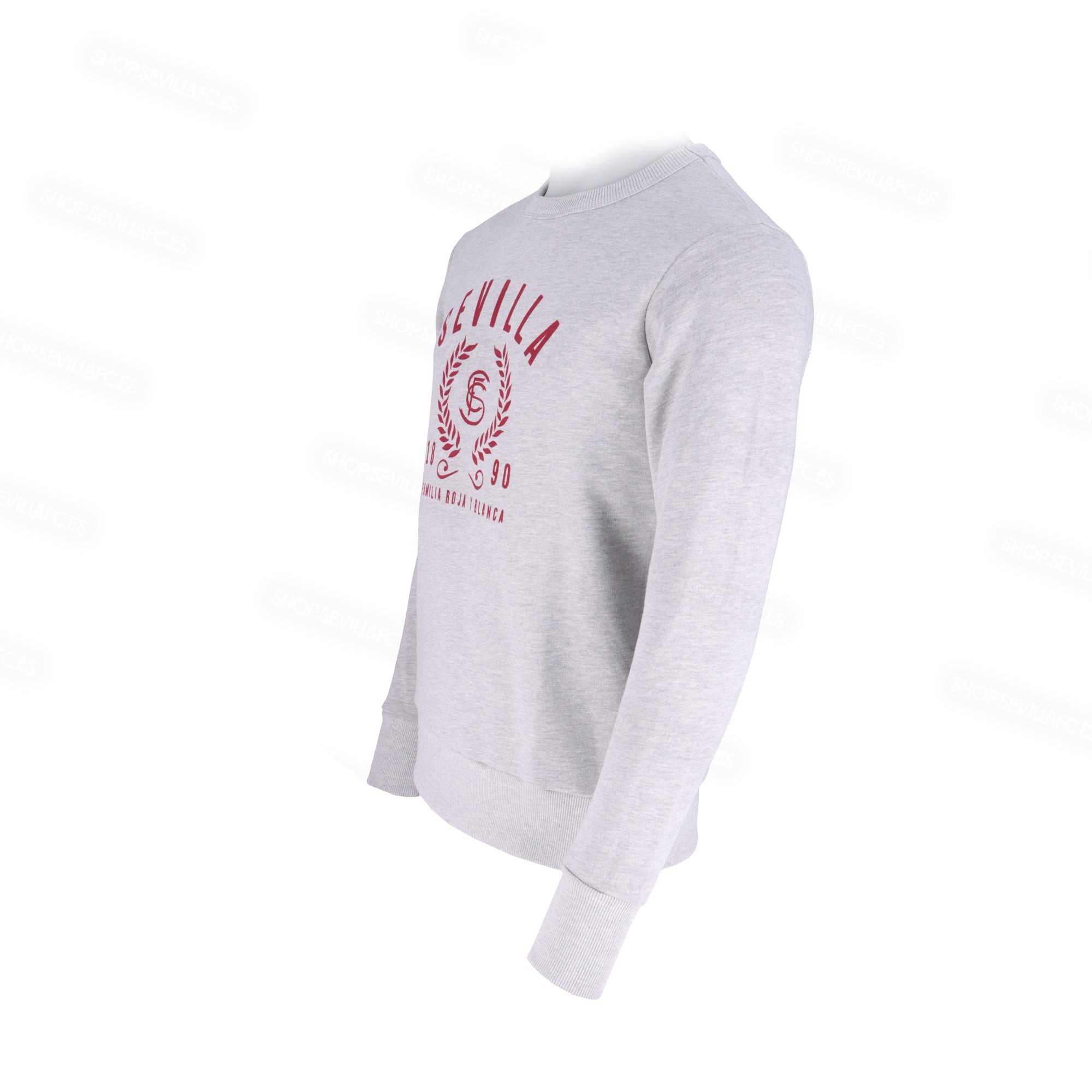 Adult Red and White Family Grey Sweatshirt