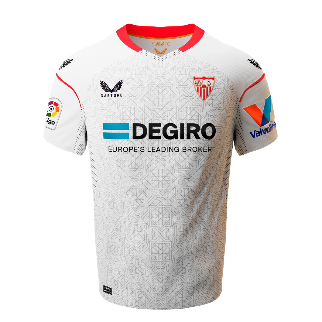 Vuelo Curiosidad Artes literarias Camiseta 1ª Sevilla FC 22/23 niño blanca – Tienda Oficial Sevilla FC