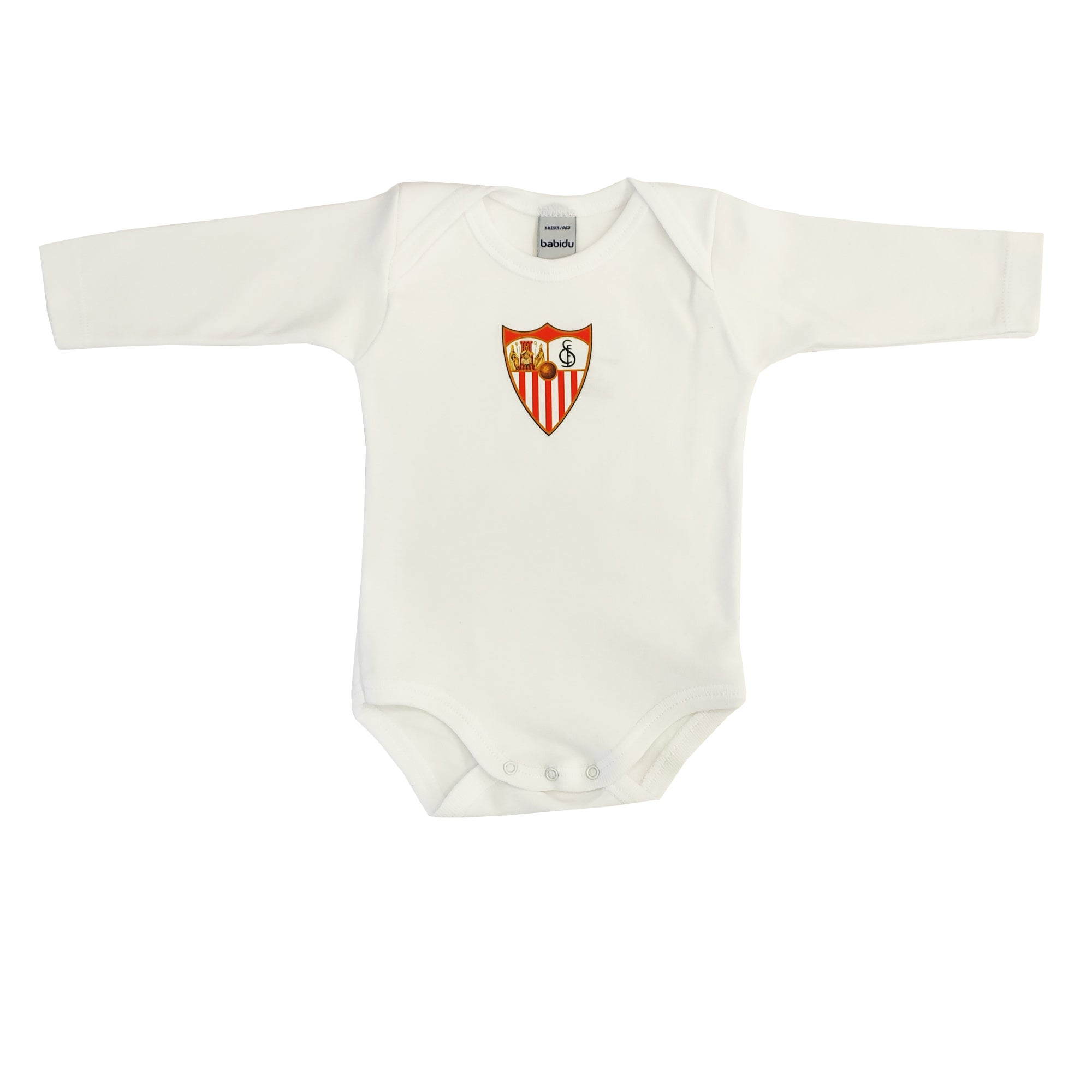 White Baby Bodysuit with Crest