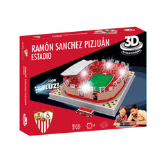 Replica estadio maqueta 3D con luz Sevilla FC